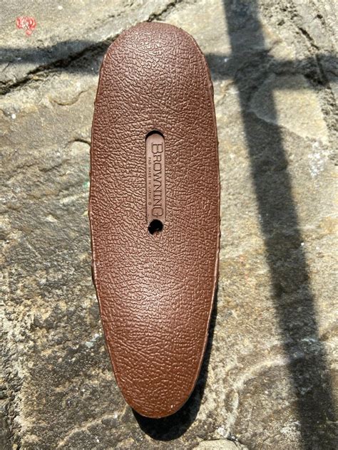 5" in from the heel and toe and you will find. . Miroku recoil pad uk